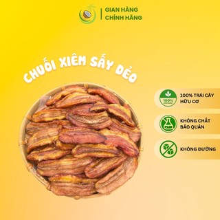 Chuối xiêm sấy dẻo 500g - đặc sản bến tre