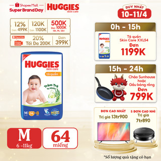 Tã quần Huggies Skincare Big Jumbo M56/L48/XL40/XXL36+8