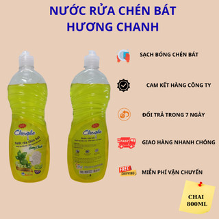 Nươc rửa chén bát Chicaphe 800ml đậm đặc, sạch, thơm - Shop Daino