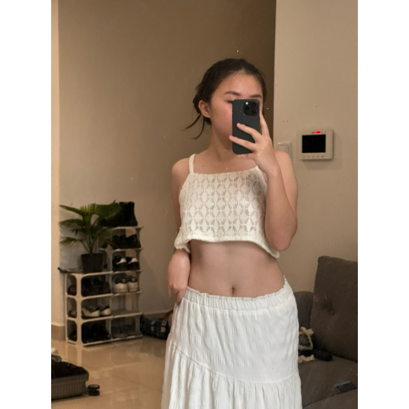 ÁO DÂY CROPTOP LIBÉ WORKSHOP - SIZE S