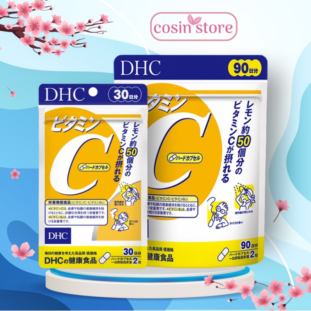 Viên uống DHC Bổ sung Vitamin C Nhật Bản Gói 60 Viên Dùng 30 Ngày