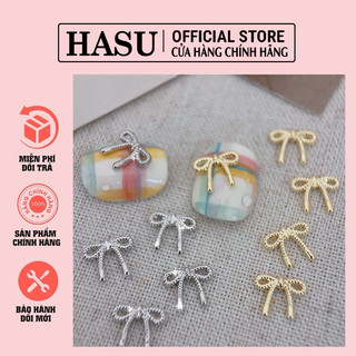 Charm nơ kim loại đính móng siêu xinh - charm phụ kiện nơ đính móng mini - phụ kiện nơ kim loại design nail