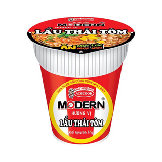 Mì ly Modern lẩu thái tôm (thùng 24 ly x 65g)