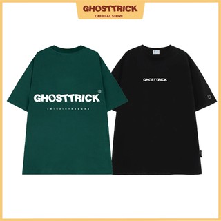 Áo thun local brand GHOST TRICK Signature / in nổi màu xanh và đen vải dày 250gsm - Hàng chính hãng