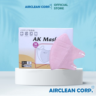Thùng 100 Chiếc Khẩu Trang 5D AK MASK Màu Hồng 3 Lớp Kháng Khuẩn