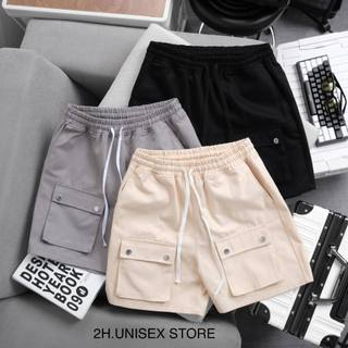 Quần short kaki túi hộp nút bấm 2401 2h.unisex store