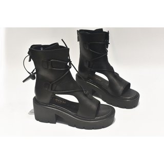 Giày sandal boot nữ dây kéo