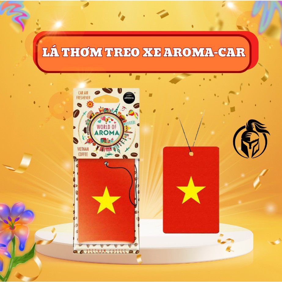 Lá thơm treo xe AROMA-CAR ( Lá cờ Việt Nam )