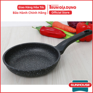 CHẢO CHỐNG DÍNH SIÊU BỀN ĐÁ SUNHOUSE, CHẢO SIÊU BỀN ĐÁ SUNHOUSE  24CM, 26CM, 28CM, 30CM [SBD24,SBD26,SBD28,SBD30]