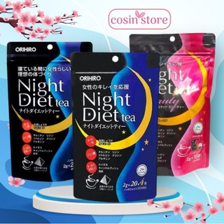 Trà Giảm Cân Night Diet Tea Orihiro 24 Túi Lọc Nhỏ trà đêm Cosin Store