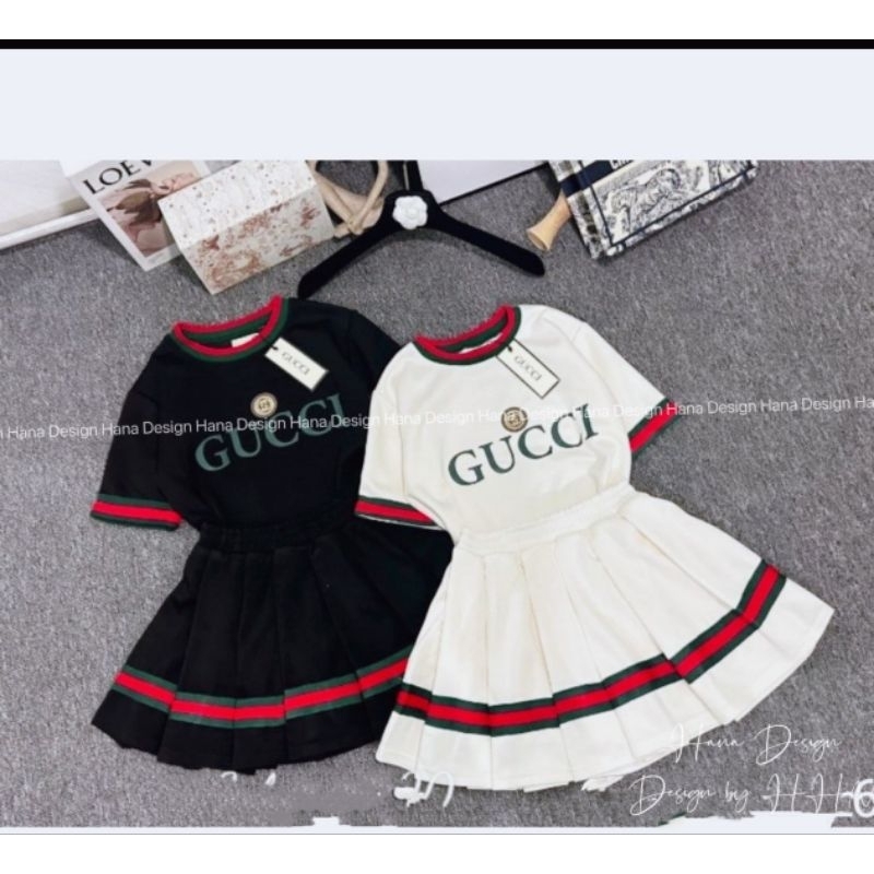 set váy gucci bé gái xinh (16-43kg)
