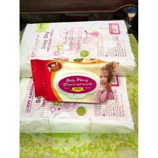 ( tặng gói khăn ướt mamy 80 tờ) combo 10 gói khăn khô đa năng stay dry 300g