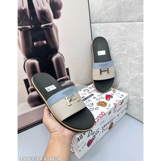 Dép Hm Nam Hàng Cao Cấp, Dép Quai Ngang Hm da xịn đế cao su quai da, Mẫu mới Hot 2023