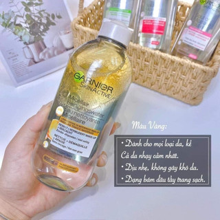 Tẩy trang Garnier 400ml vàng dầu