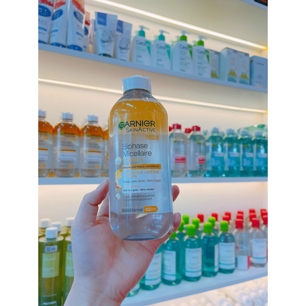 Tẩy trang Garnier 400ml vàng dầu