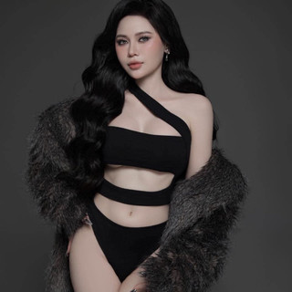 BIKINI LIỀN THÂN CUTOUT DÂY CHÉO THUN CAO CẤP