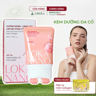 Kem Dưỡng Da Cổ, Mờ Gai Đen Loka Nano Abera 50ML Dưỡng Trắng, Mờ Thâm Cổ, Giảm Gai Đen Cho Trẻ Em Và Người Lớn