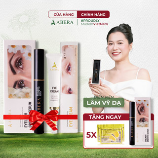 Combo Dưỡng Mi Mắt Abera - Dưỡng Mi Dài Chắc Khỏe, Xóa Mọi Nếu, Nhăn Bọng Mắt, Thâm Mắt, Mắt Sáng Rạng Ngời