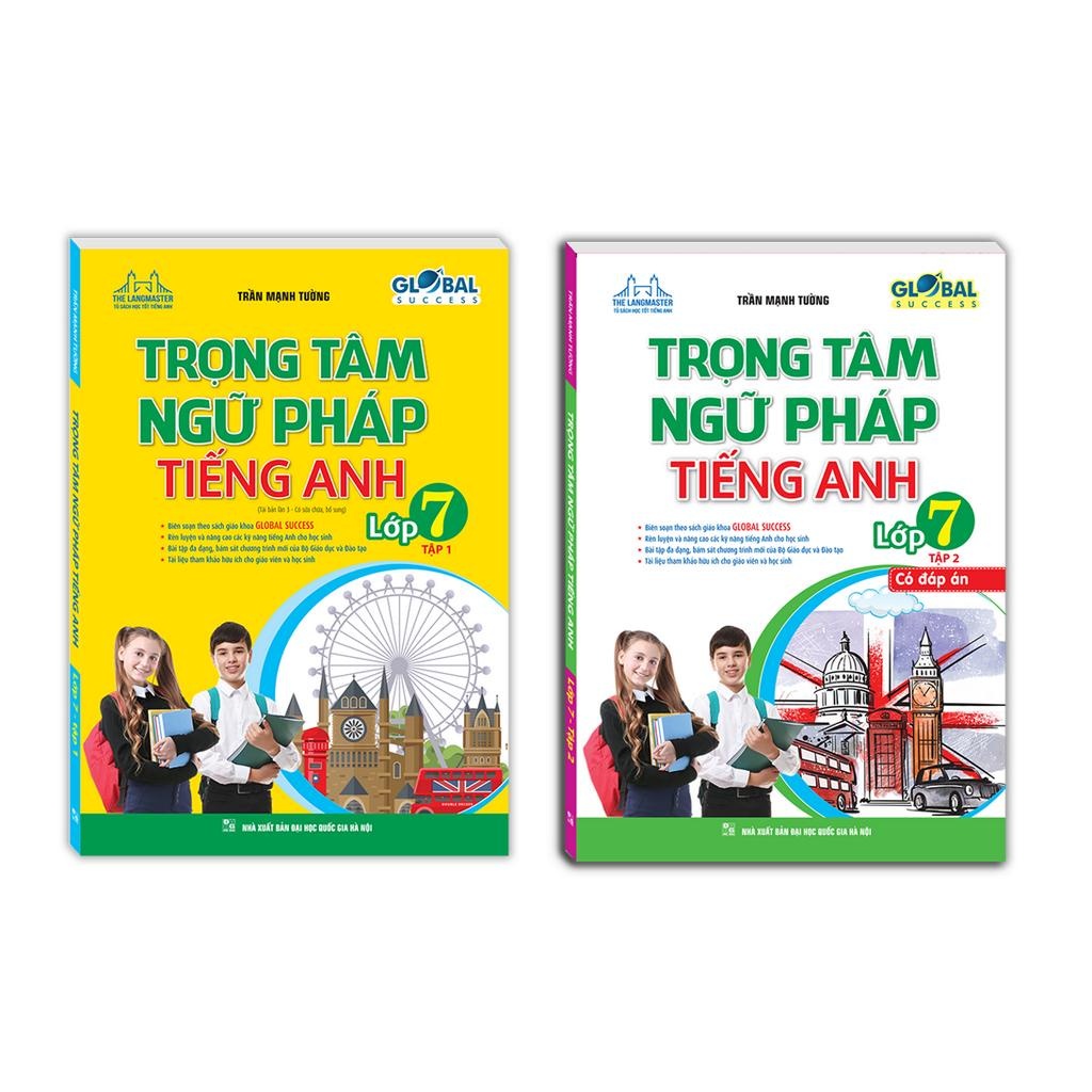 Sách - Trọng tâm ngữ pháp tiếng Anh lớp 7 GLOBAL SUCCESS (Minhthangbooks)