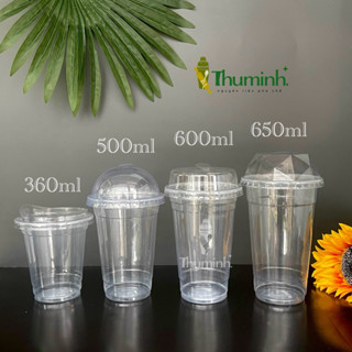 Lốc 50 Ly Nhựa PP 360ml, 500ml, 600ml, 650ml Có Nắp