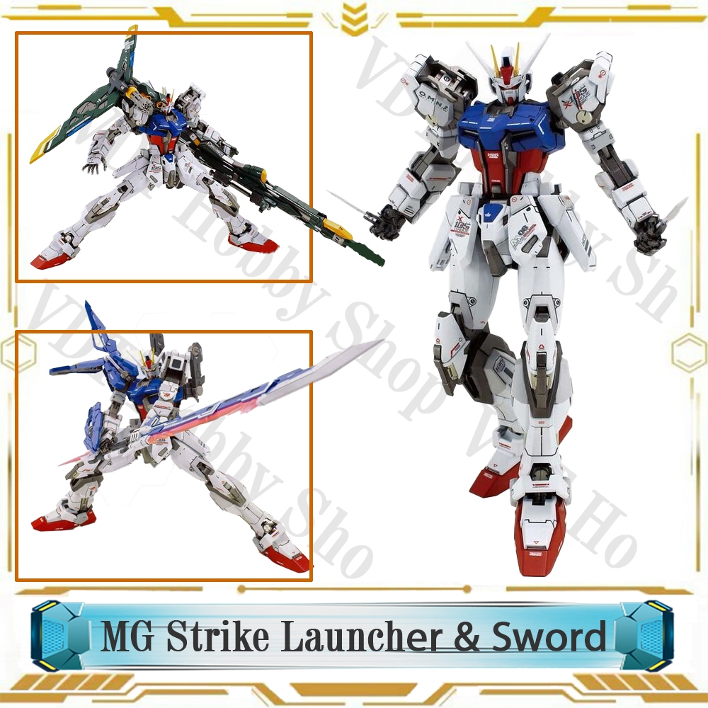 Mô hình lắp ráp MG Launcher Strike & Sword Strike