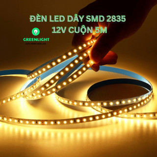 Đèn LED Dây 2835 điện áp 12V 240led/m siêu sáng dùng trang trí hắt sáng, lắp vào silicon định hình, thanh nhôm profile