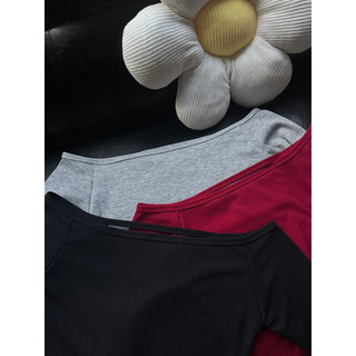 (4 SIZE) KABI DEROSE LONGSLEVES - Áo Trễ Vai Khoét Lưng Nhẹ Phía Sau Tay Dài Chất Gân Xương Cá