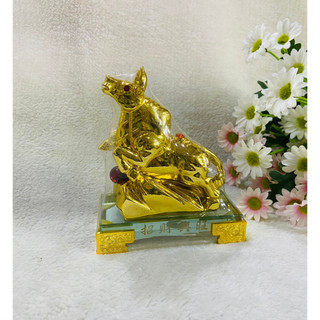 TƯỢNG 12 CON GIÁP XI VÀNG [ CAO 15CM + NGANG 12.5CM ]