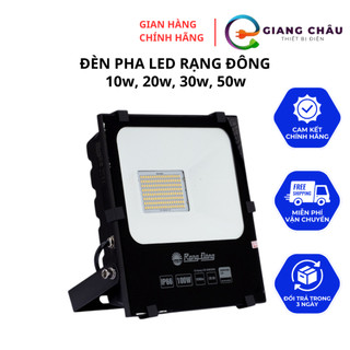 Đèn pha led Rạng Đông 10w, 20w, 30w, 50w, chiếu sáng biển quảng cáo sân vườn kho bãi nhà xưởng công trình