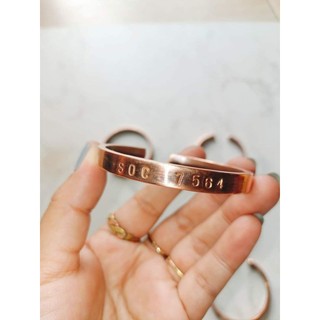 Vòng đồng đỏ khắc số