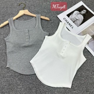 Áo ba lỗ khuy hàng QC