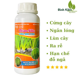 Titan Silic - Cứng như Titan (chai 500ml). Cứng cây, ngắn lóng, lùn cây, hạn chế đỗ ngã.