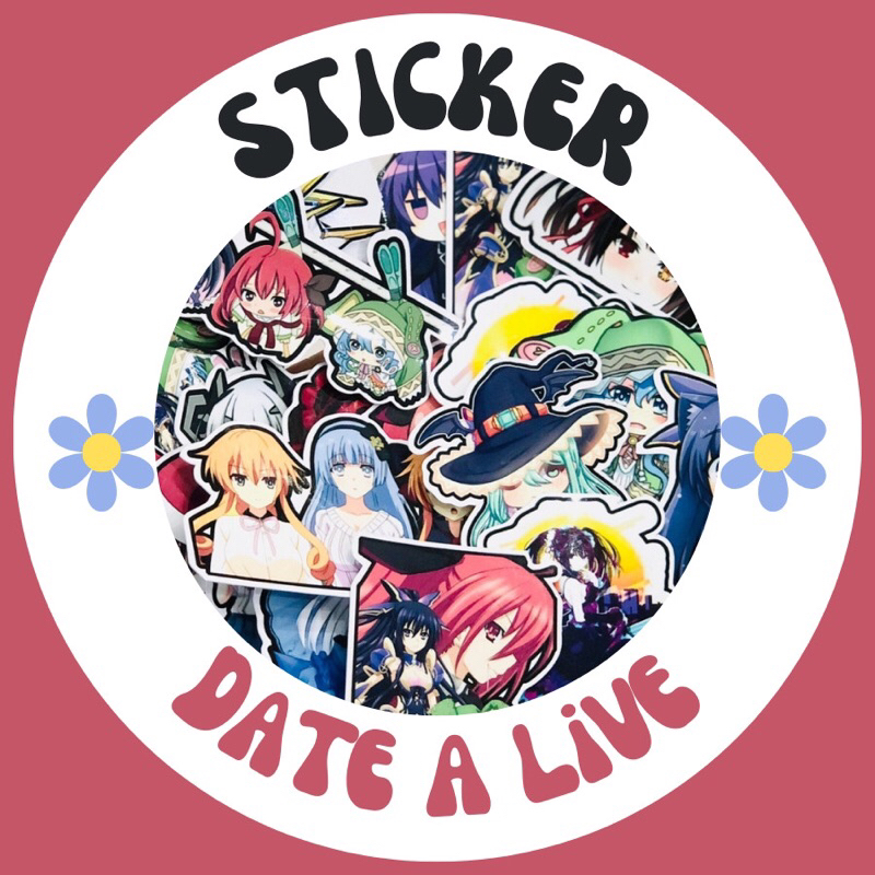 [Date A Live] Set 20 sticker trang trí dễ thương, miếng dán sổ tay - Sticker, Hình Dán Anime