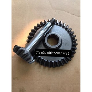Bộ đĩa cầu + cùi thơm 14 / 35 ; 12 / 30 xe ba gác
