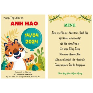 Thực đơn - Menu tiệc