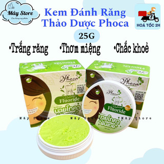 Kem đánh răng niềng răng thảo dược phoca thơm miệng, trắng răng 25g