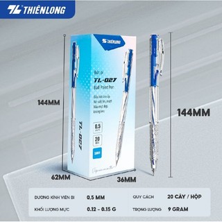 Bút bi thiên long - tl 027 - bút viết gel nước