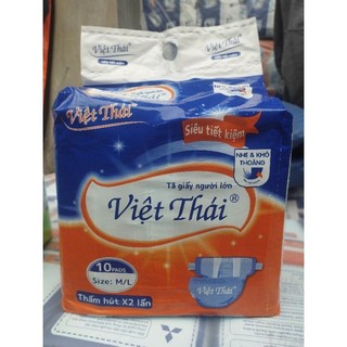 Tã dán người già 40 miếng Việt thái sz M /L từ 50_70kg