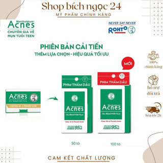 Phim thấm dầu acnes oil remover film 100 tờ