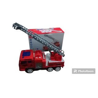 Xe thang cứu hỏa đồ chơi có nhạc đèn tự động tiến lùi