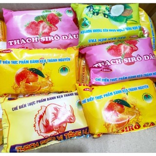 sỉ 1 thùng 40 gói thạch siro 4 vị