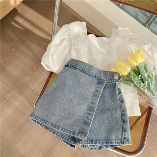 Quần bò giả váy bé gái size từ 14-45 kg   không kèm áo   