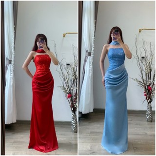 Đầm dạ hội dự tiệc cúp ngực cổ choker cao cấp - Váy dạ hội thiết kế