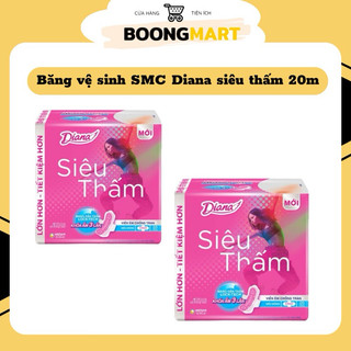 Băng vệ sinh Diana siêu thấm siêu mỏng cánh 23cm 20 miếng