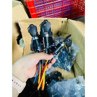 Khóa xe đạp điện, khóa điện 3 dây lắp mọi loại xe