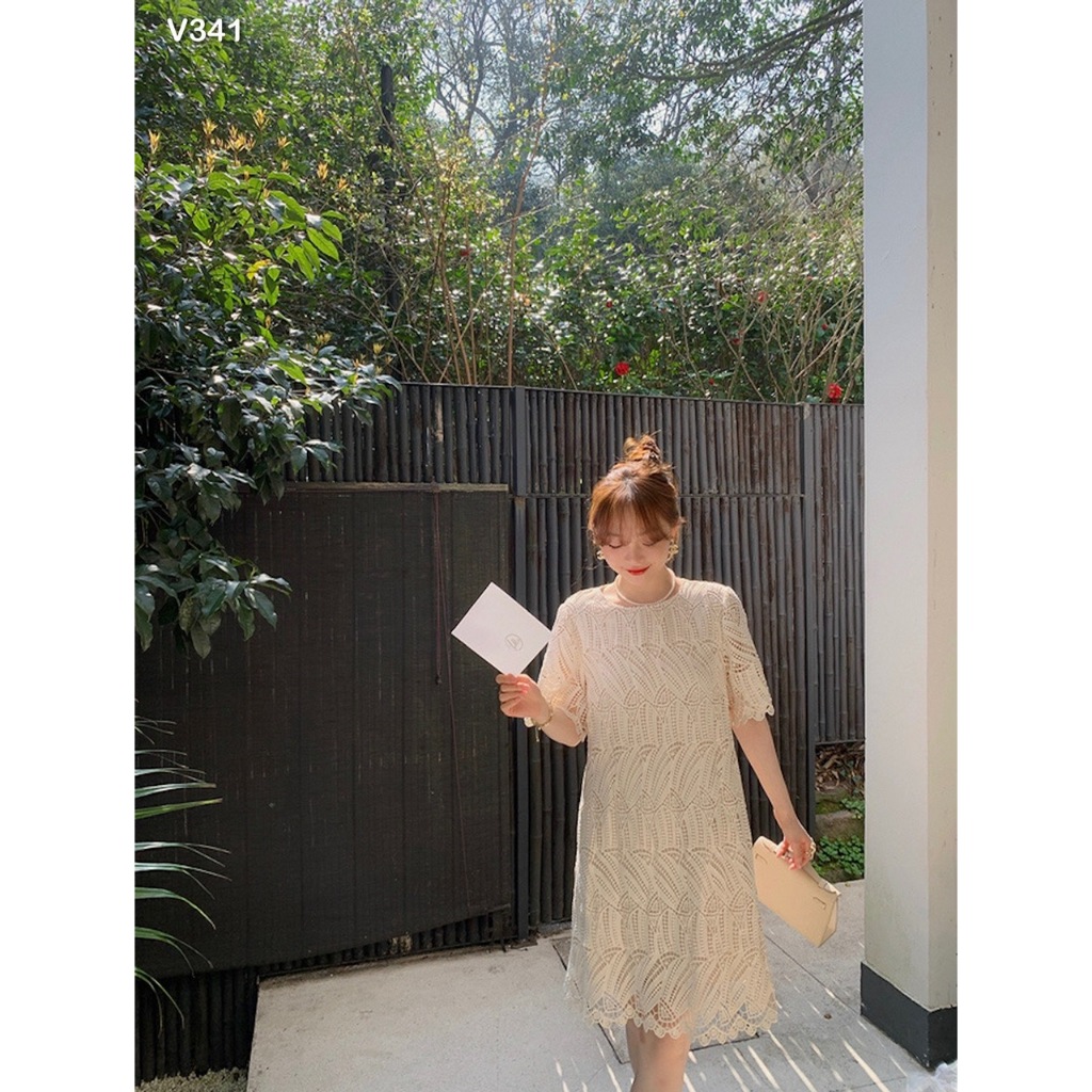 Đầm ren suông