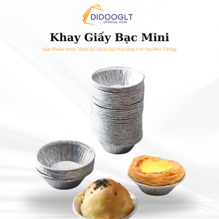 Sét 100 khuôn giấy bạc nướng hàu, khuôn làm bánh trứng Tart bằng lá nhôm tiện dụng đa năng ( didooglt )