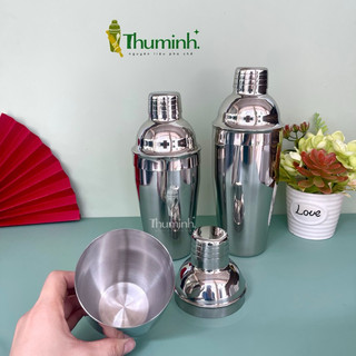 Bình Lắc Shaker Pha Chế 100% Inox (350ml-550ml-750ml)