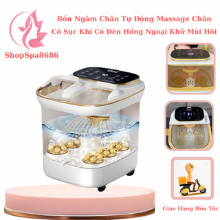 Bồn Ngâm Chân Tự Động Massage Có Sục Khí | Bồn Ngâm Chân Tự Động Có Đèn Hồng Ngoại Máy Ngâm Chân khử Mùi Hôi.