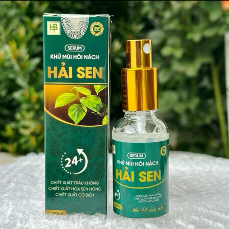 Xịt Khử Mùi Hôi Nách Hải Sen 10ml - 30ml ( Có che tên sản phẩm )